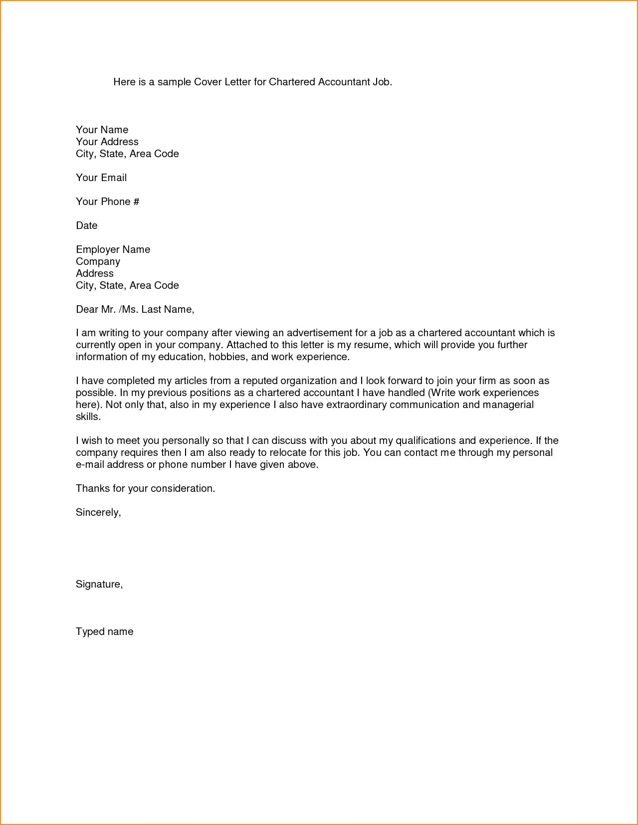 35168 cover letter format contact