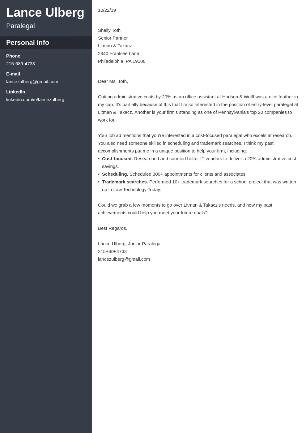 35187 paralegal header information