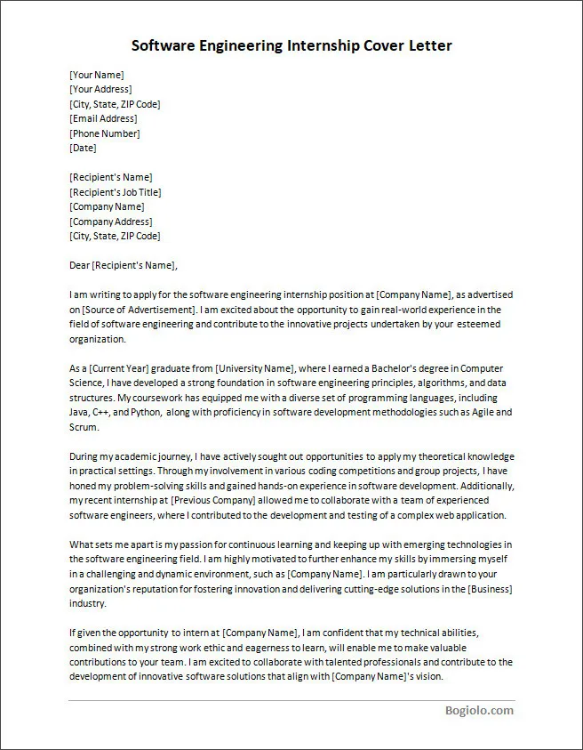 35205 cover letter software engineering