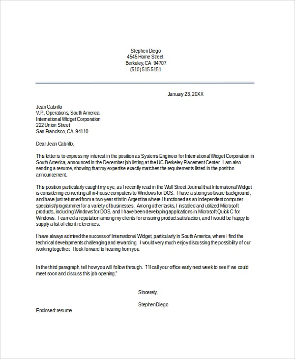 35225 cover letter formatting