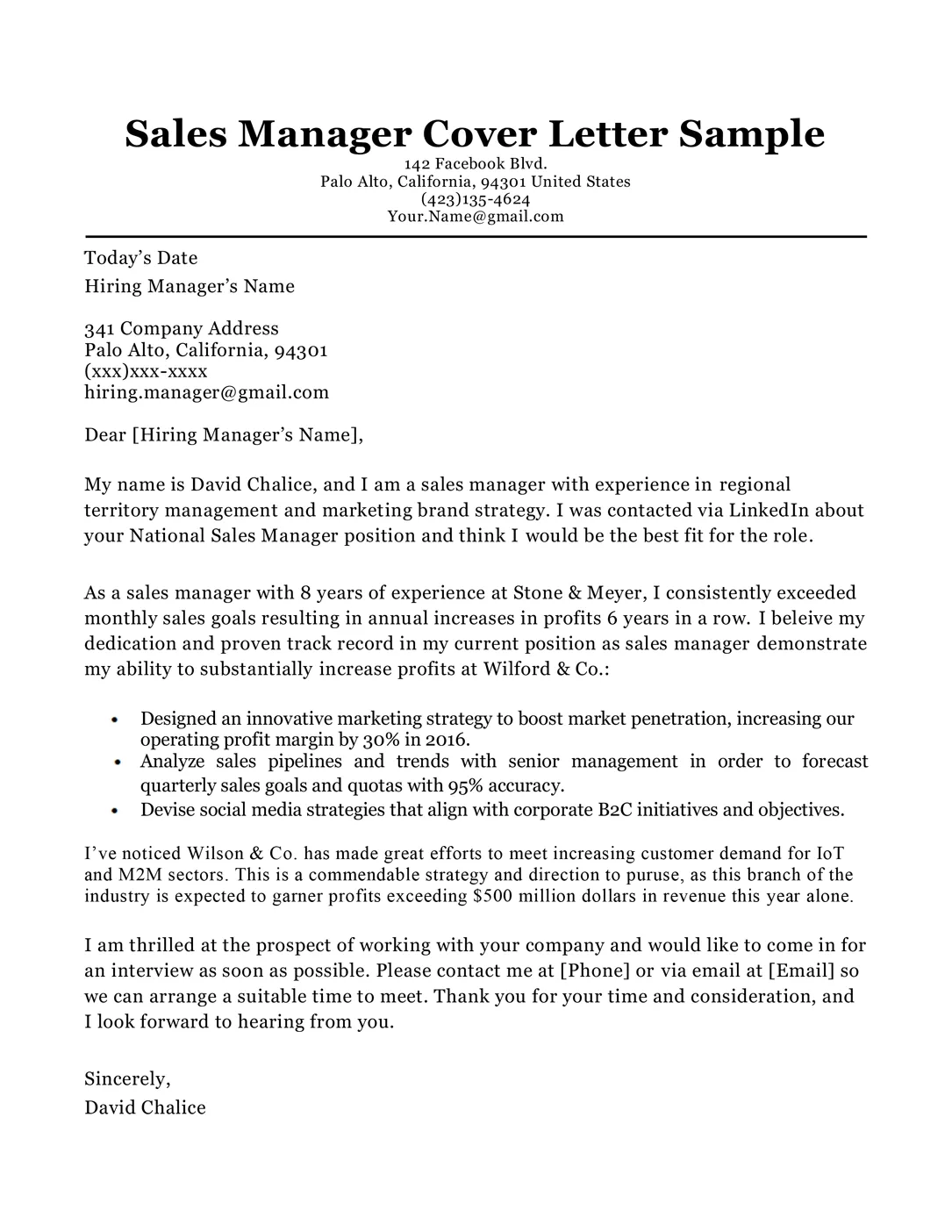 35228 sales management cover letter