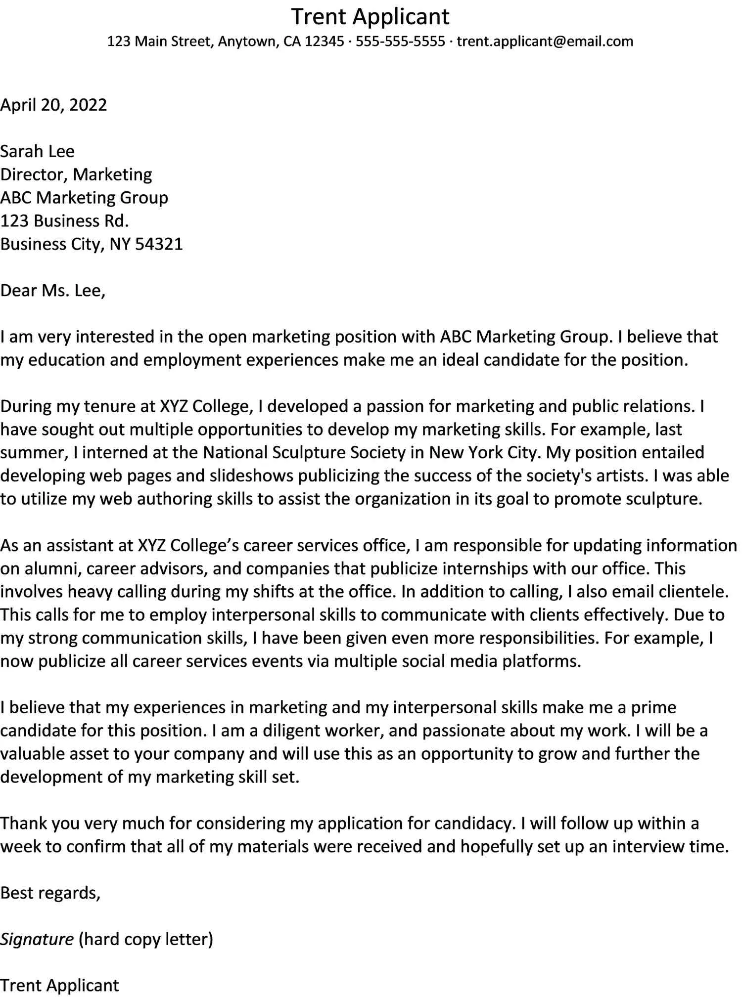 35243 marketing cover letter 5