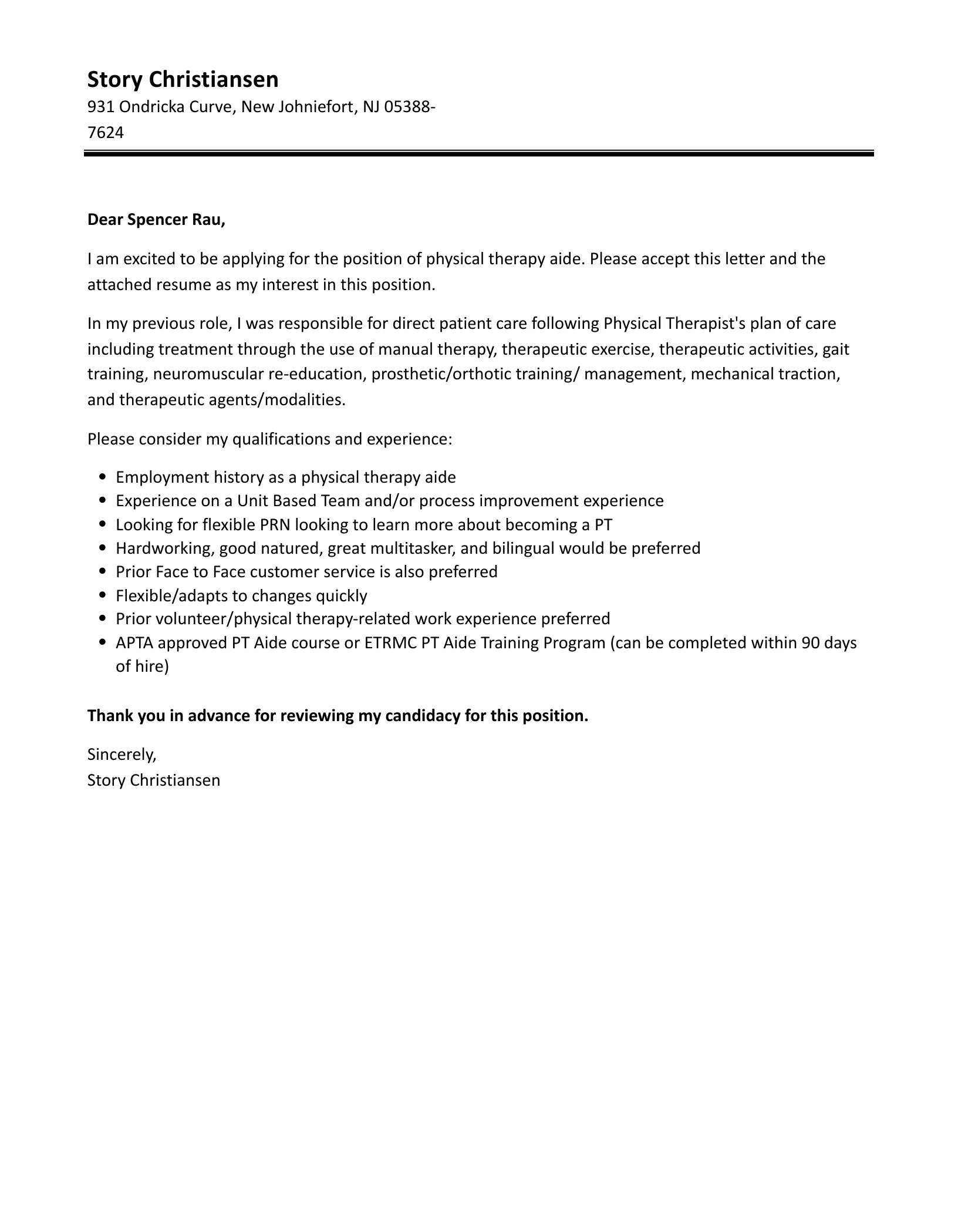 35244 pt cover letter passion