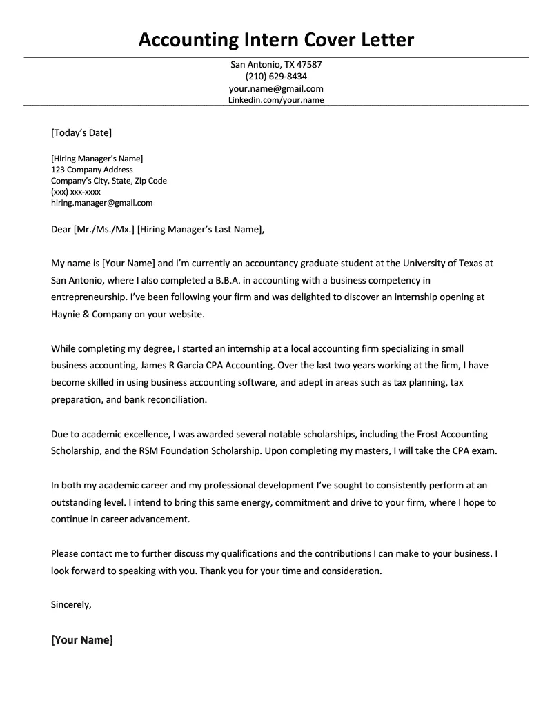 35256 accounting cover letter closing