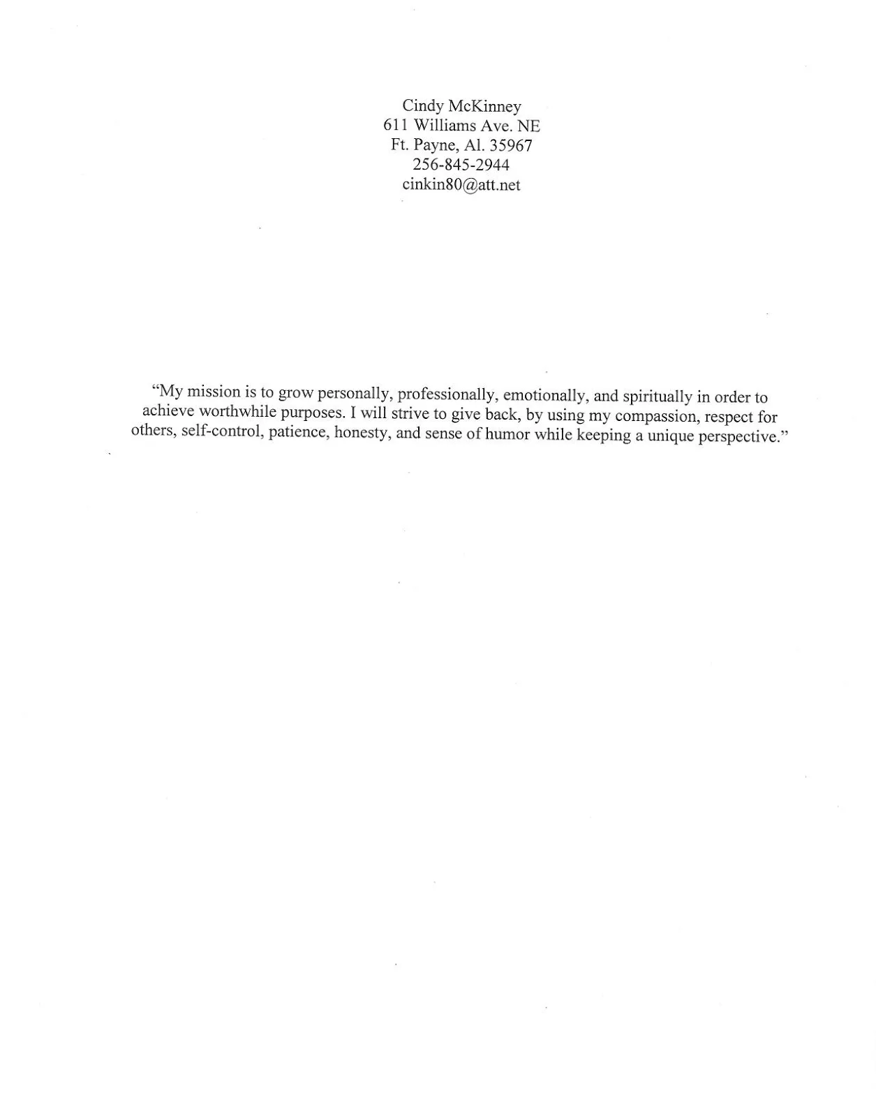 35257 cover letter mission statement 2
