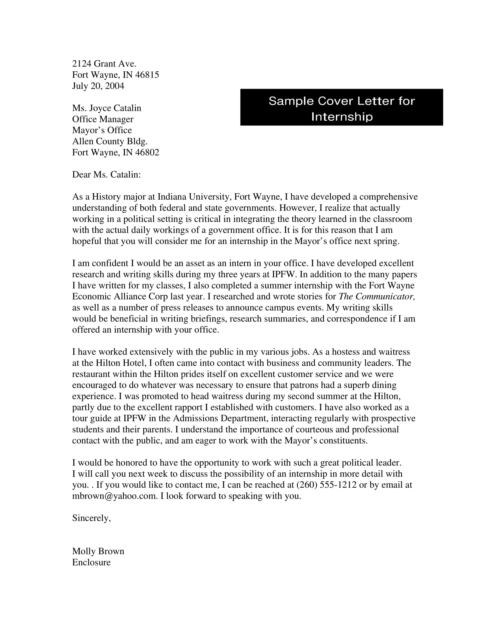35272 cover letter congressional internship 7