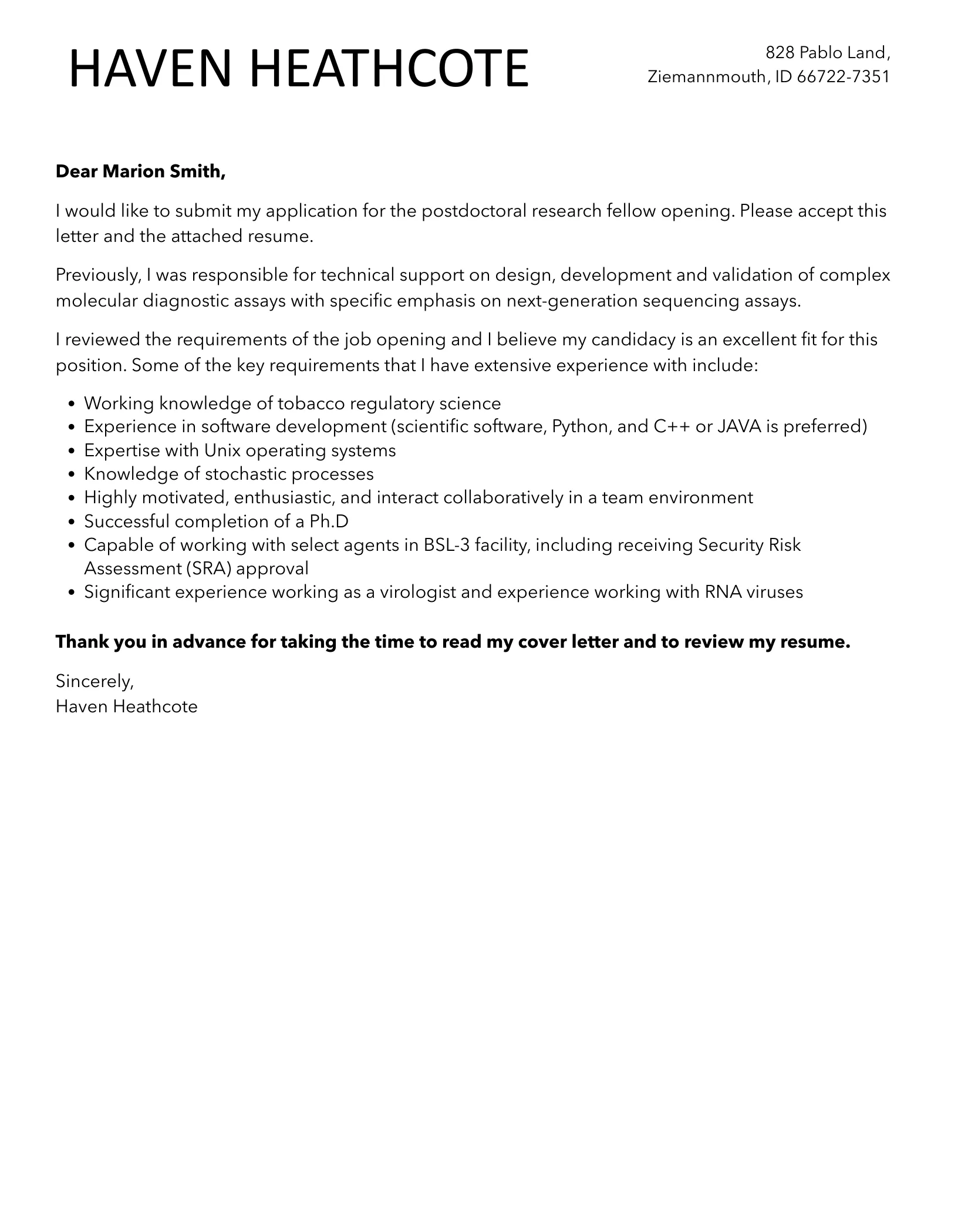 35276 postdoc cover letter formatting