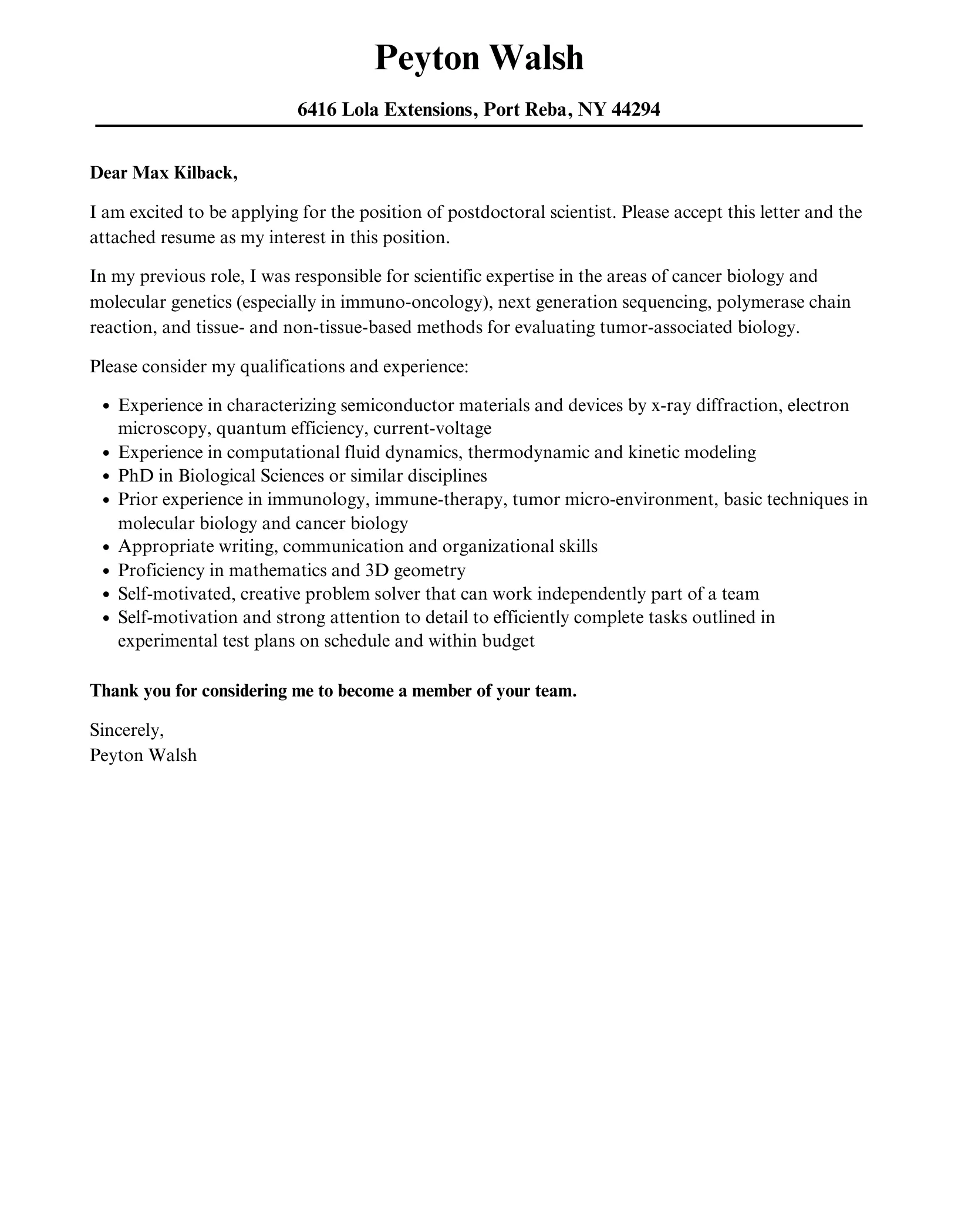 35276 postdoc tailoring letter