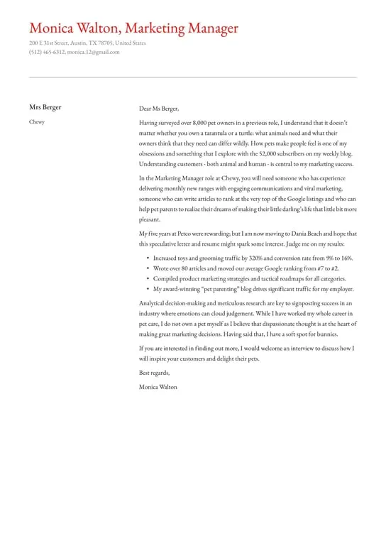 35277 cover letter structure