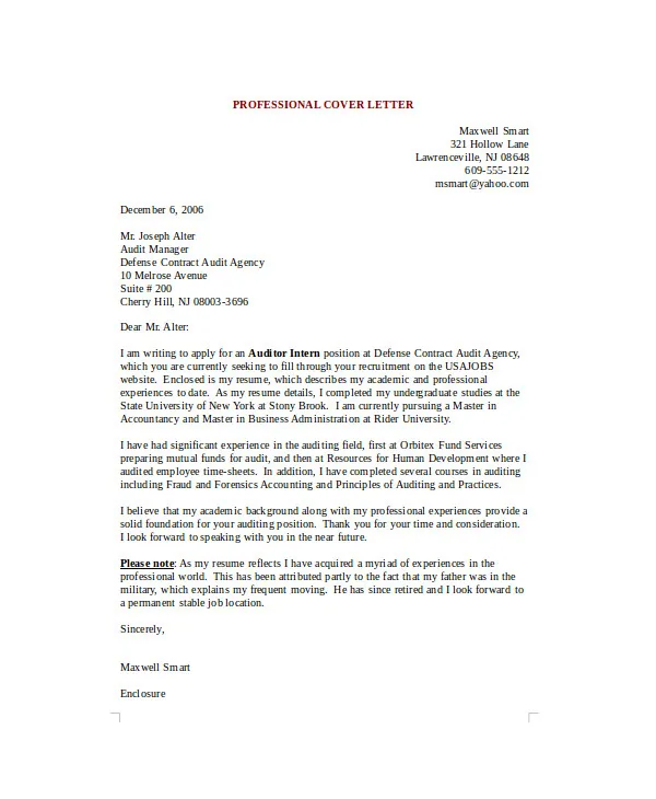 35279 cover letter formatting