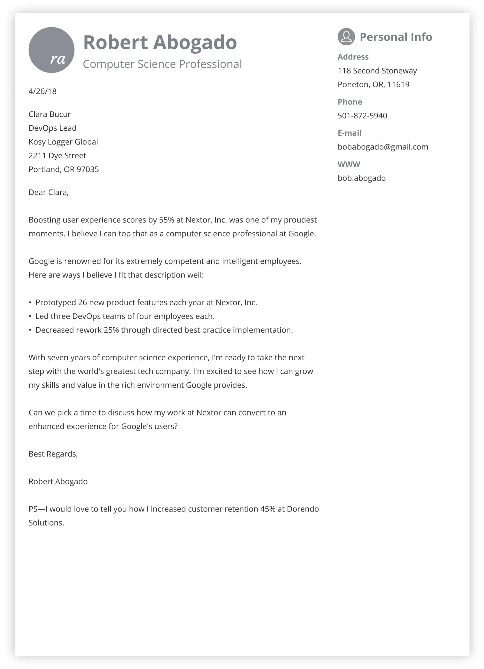 35284 skills cover letter
