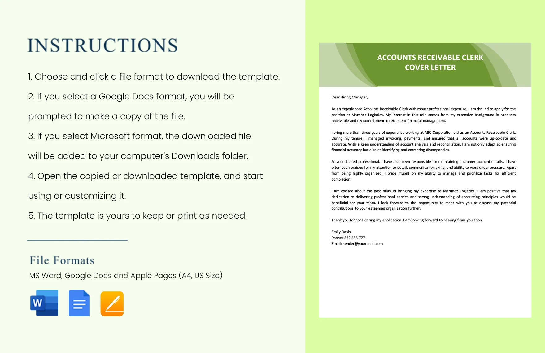 35289 account clerk cover letter achievements