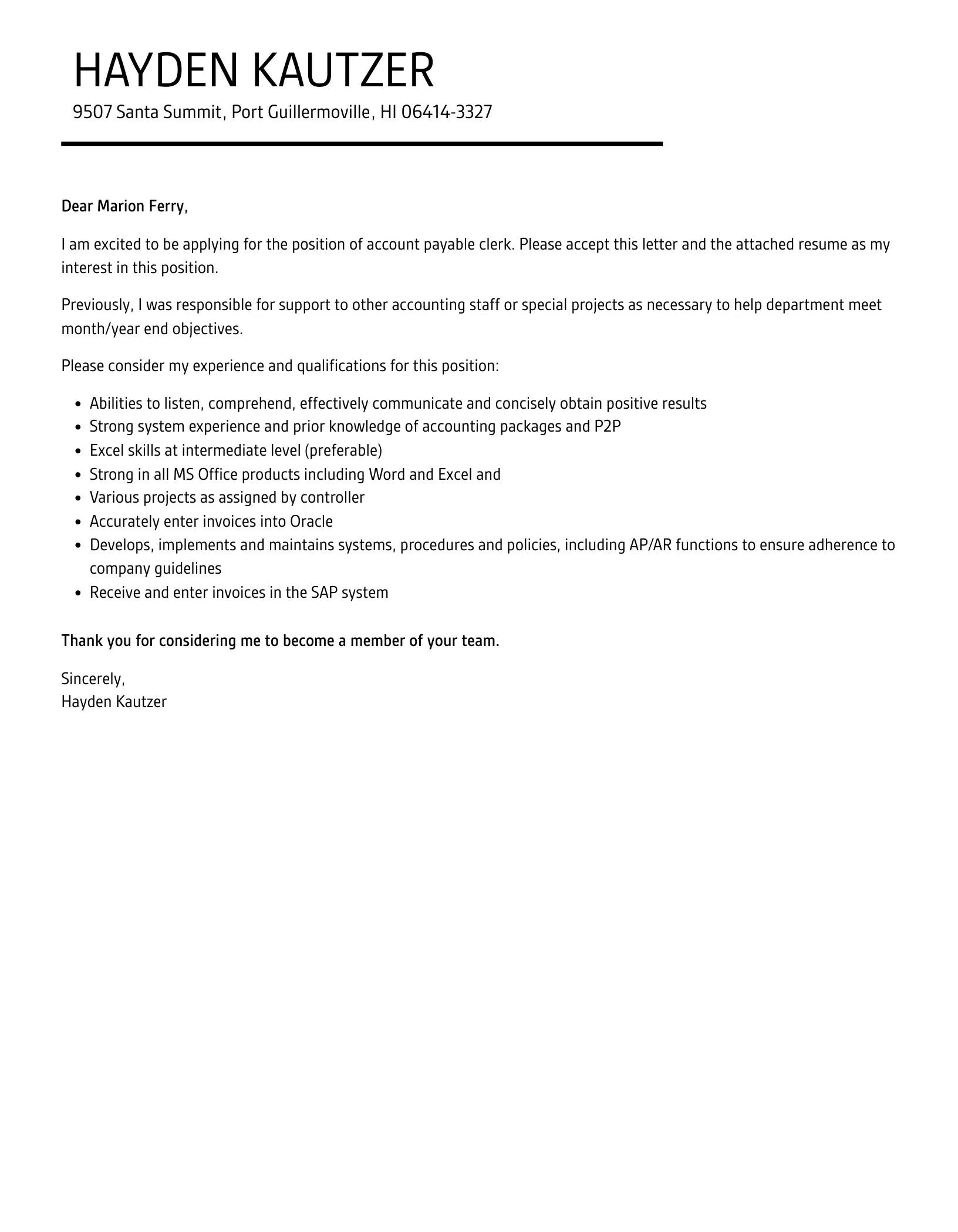 35289 account clerk cover letter mistakes