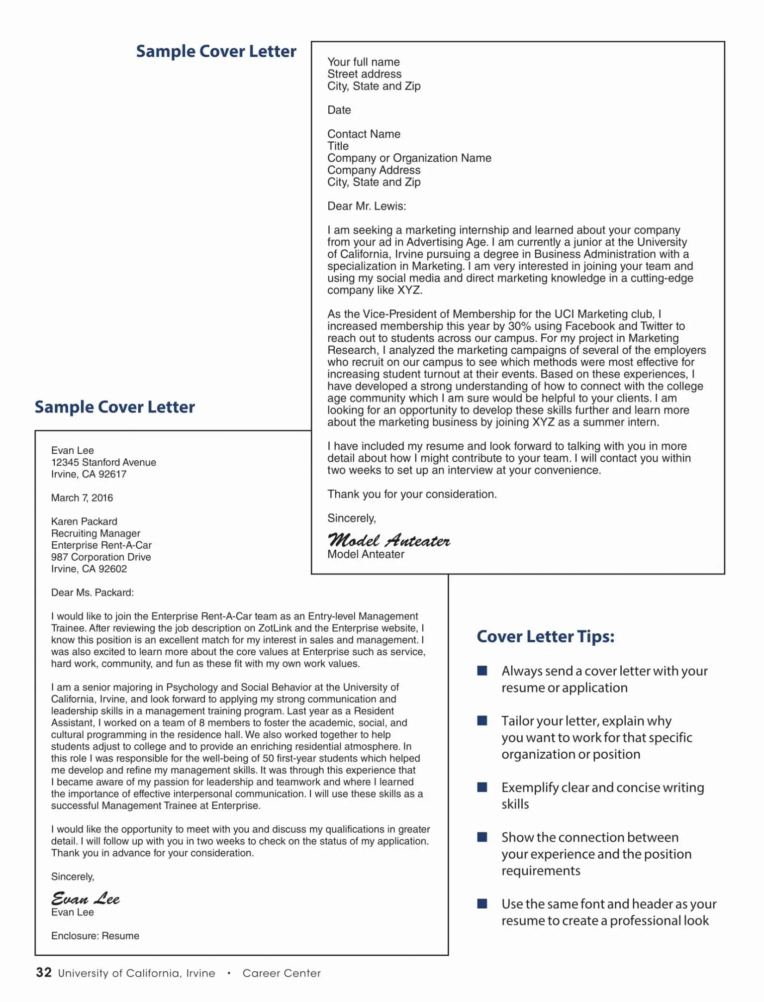 35290 cover letter formatting