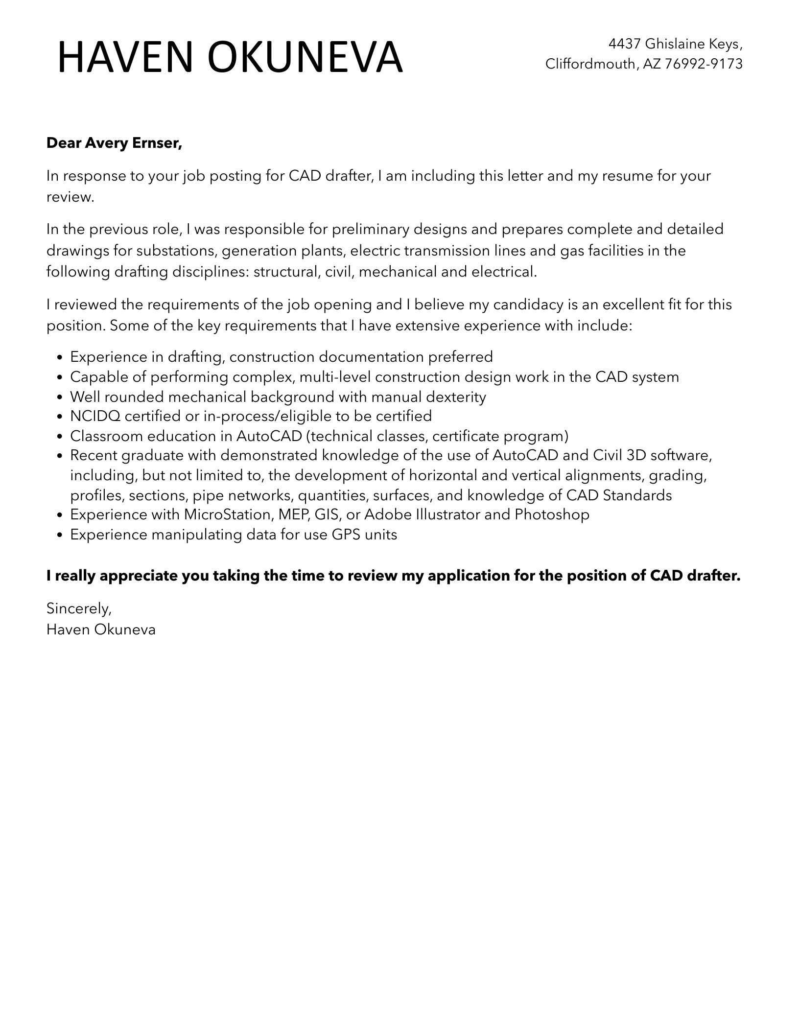 35293 professional cover letter