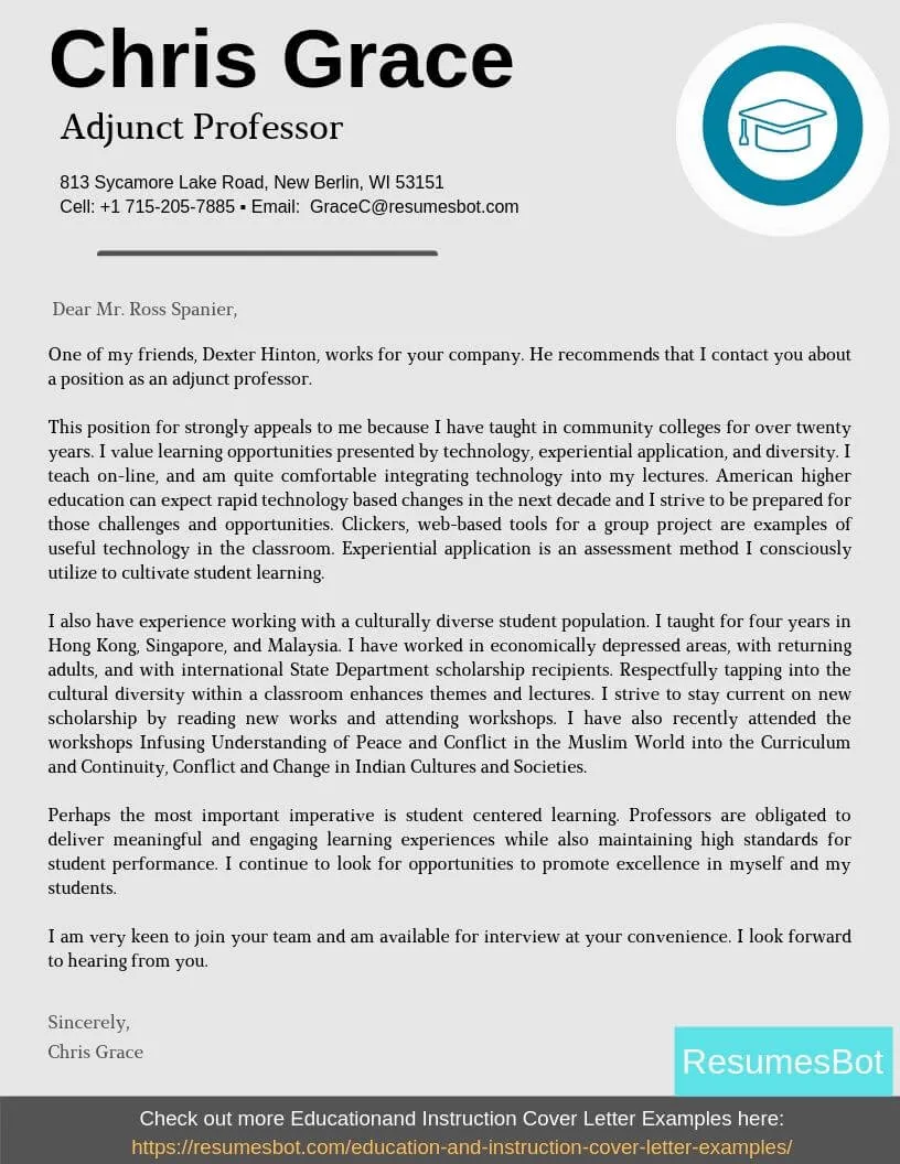 35294 teaching philosophy cover letter