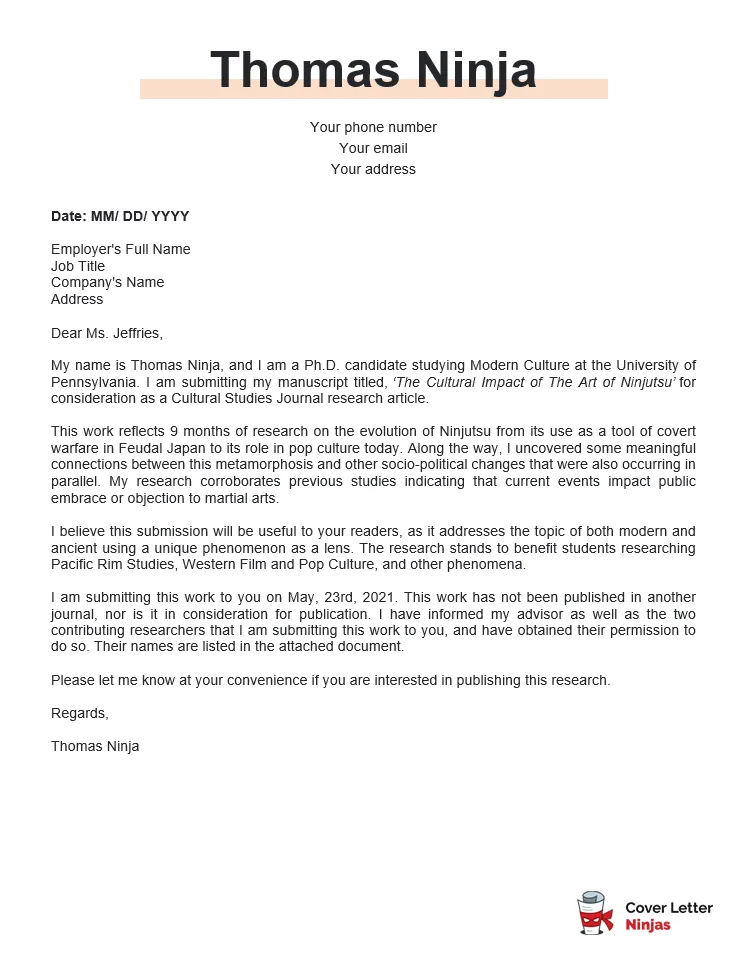 35303 cover letter components