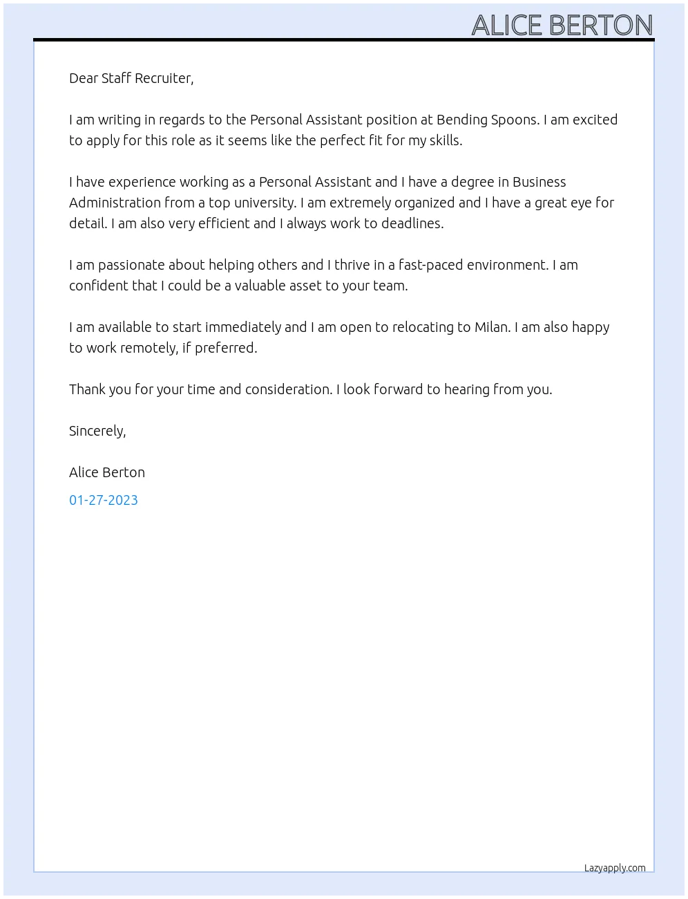 35304 pa cover letter structure