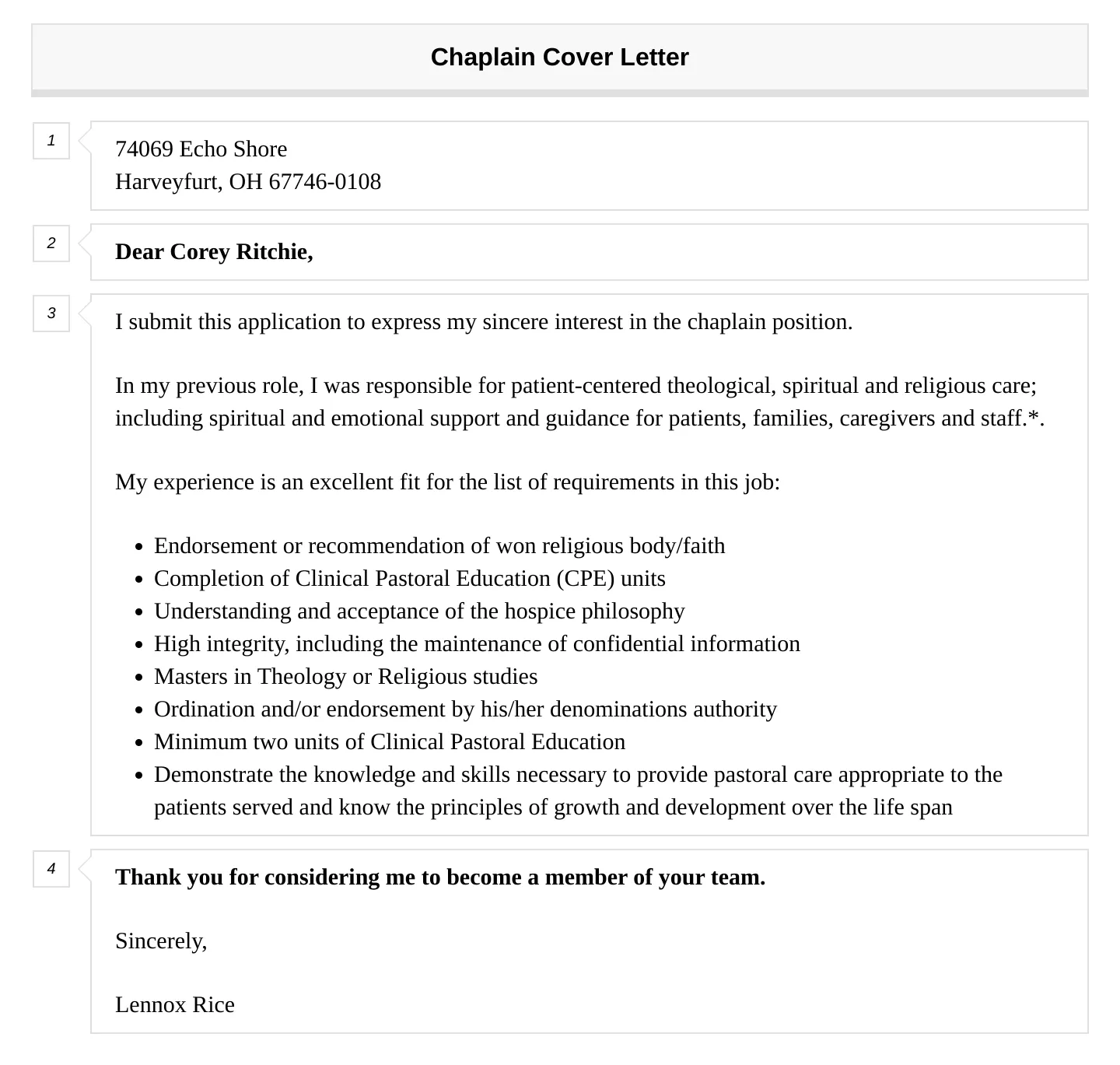 35317 chaplain cover letter tips