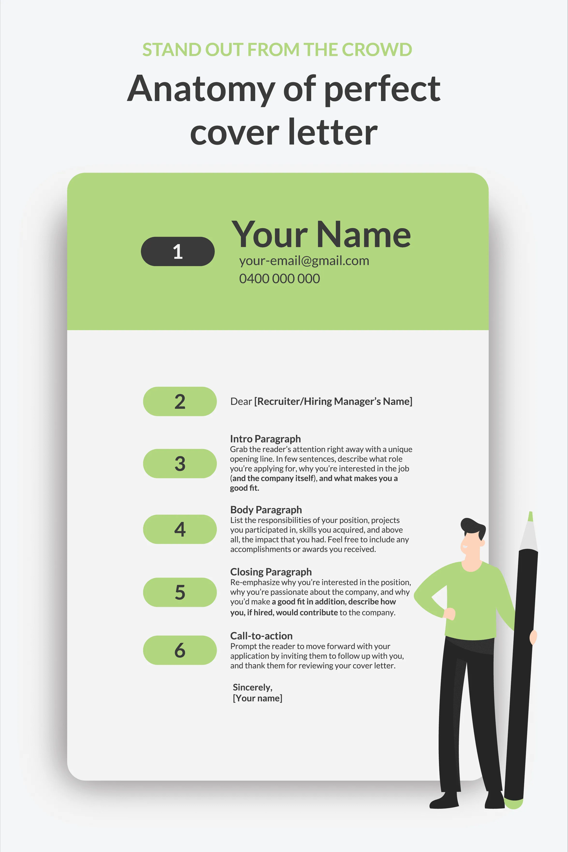 35321 cover letter font size