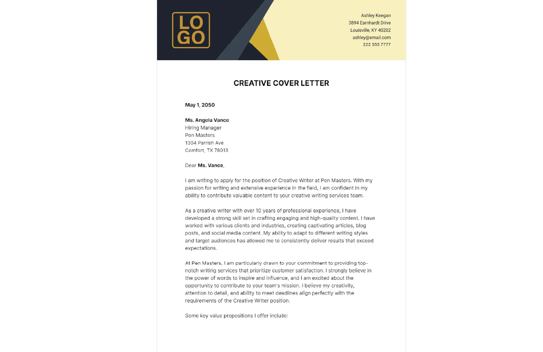 35328 customizing cover letter template