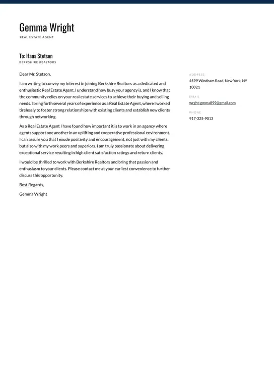 35329 real estate cover letter 5
