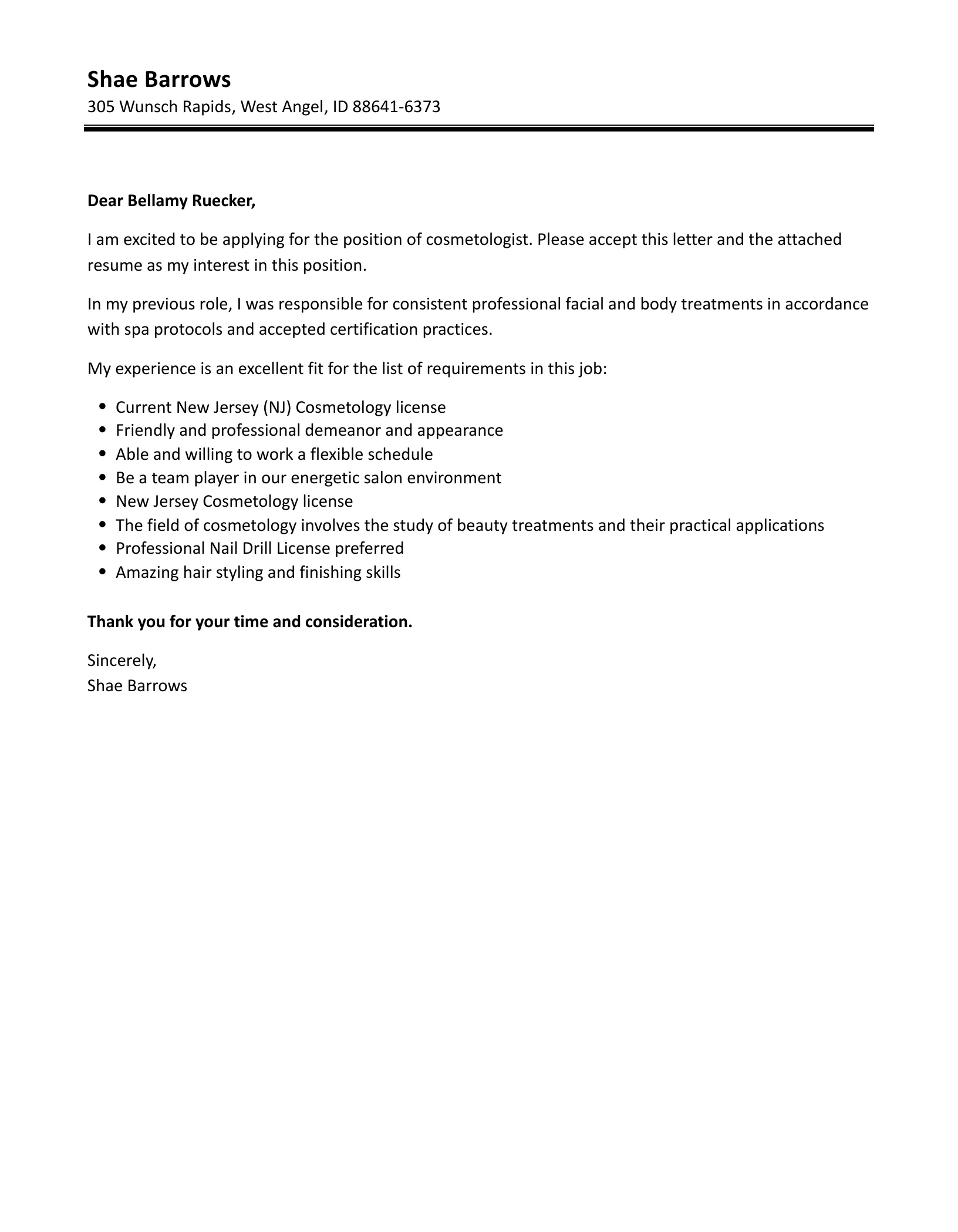 35334 salon cover letter