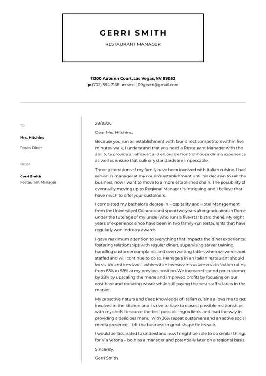 35335 restaurant hiring manager