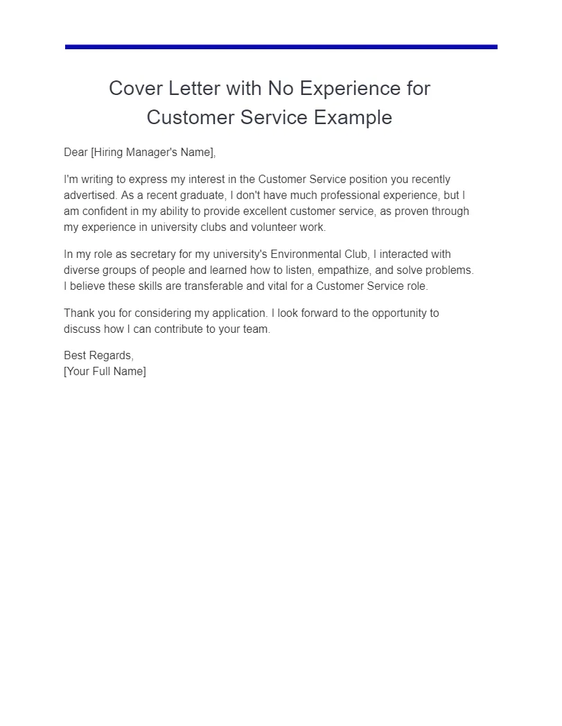 35342 cover letter no experience 5
