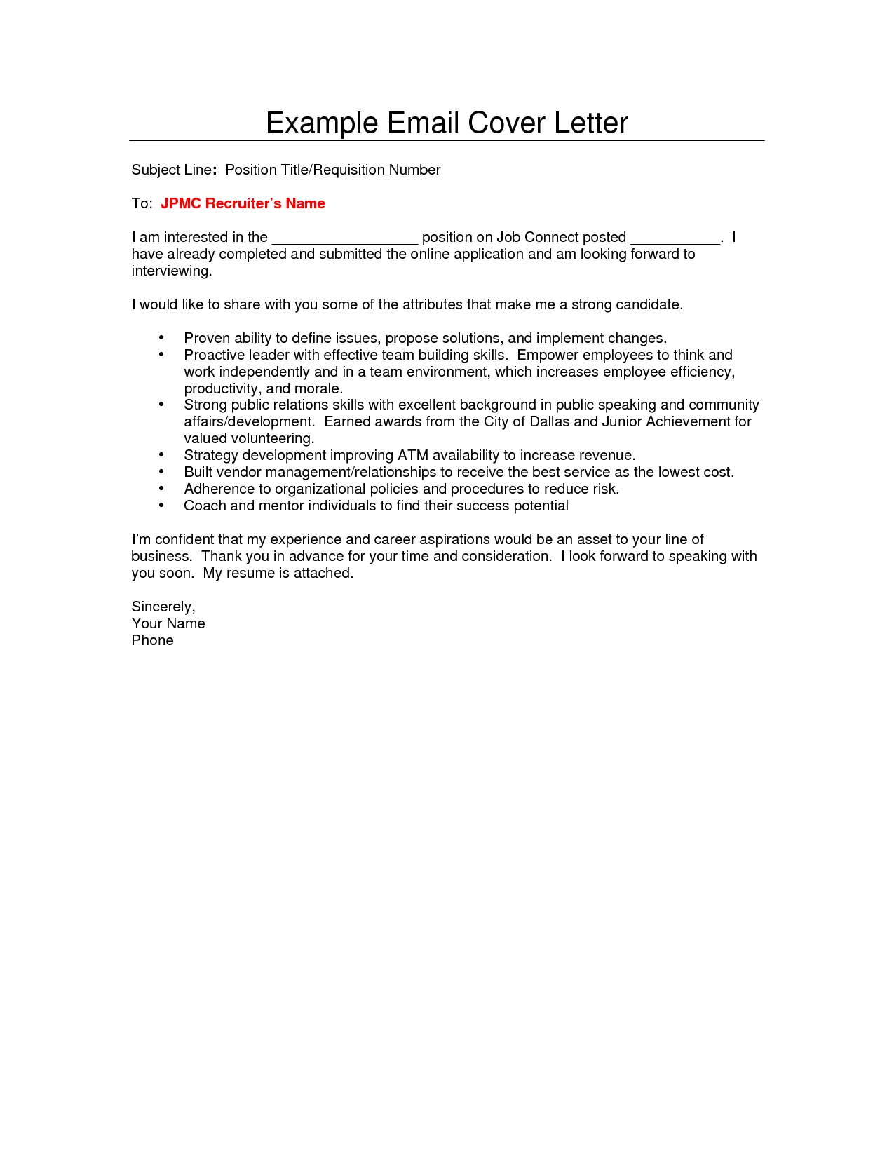35343 cover letter email body