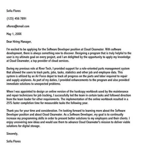 35345 cover letter software developer 3