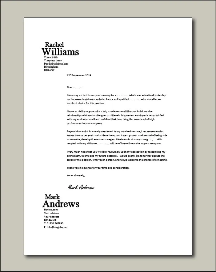35347 cover letter formatting