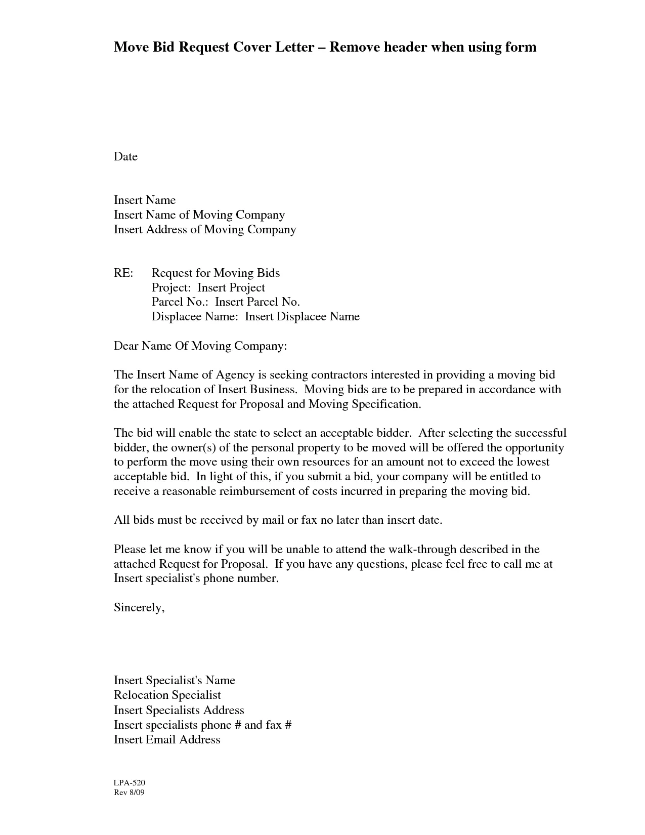 35352 relocation cover letter timeline