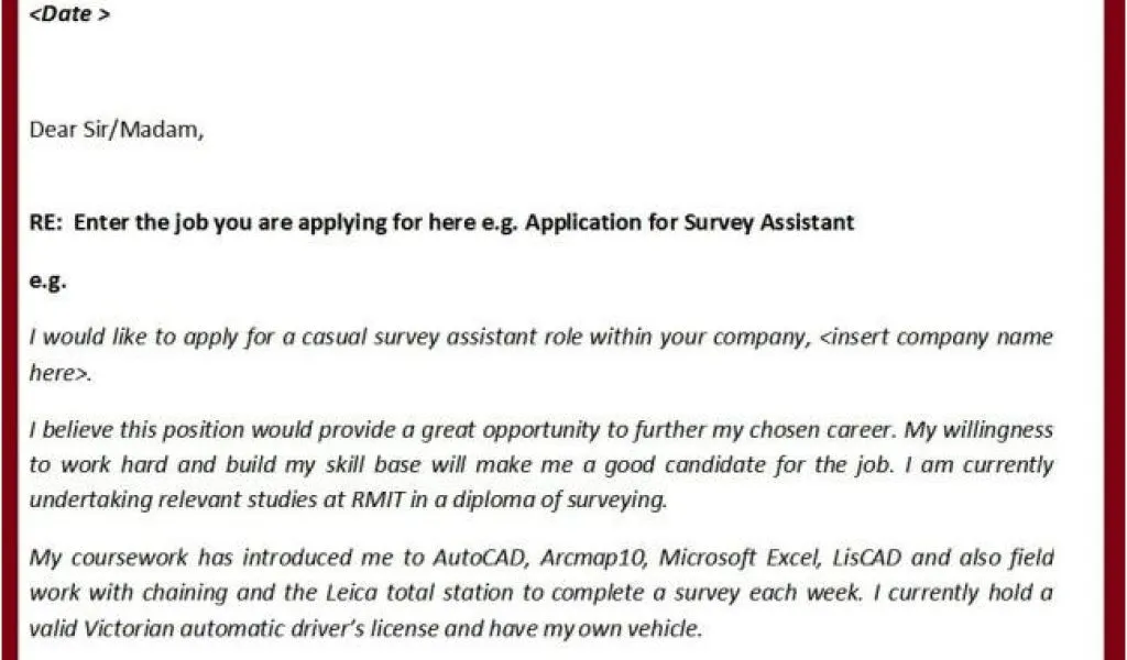 35354 cover letter elements