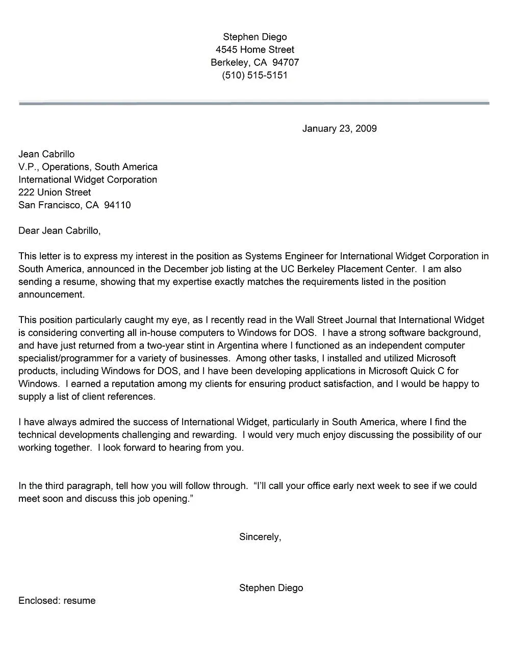 35356 cover letter vs resume