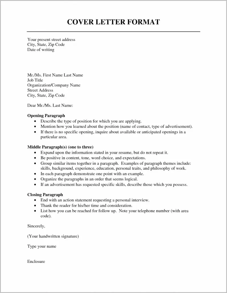 35361 cover letter formatting