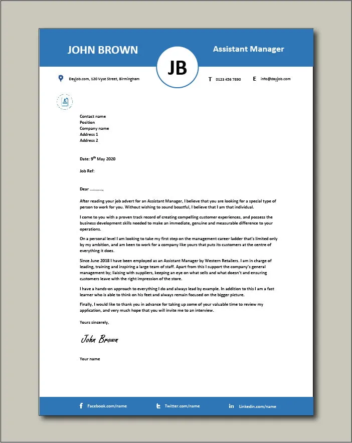 35384 cover letter components