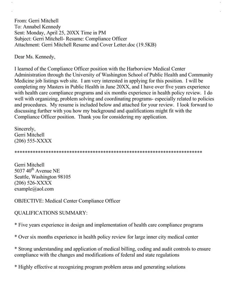 35393 professional cover letter