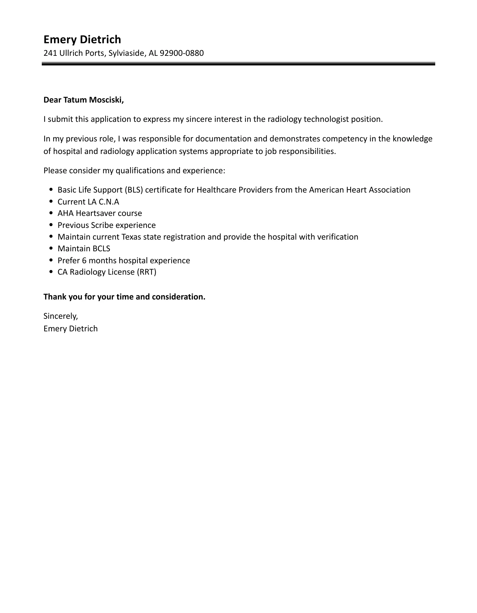 35395 cover letter formatting guide