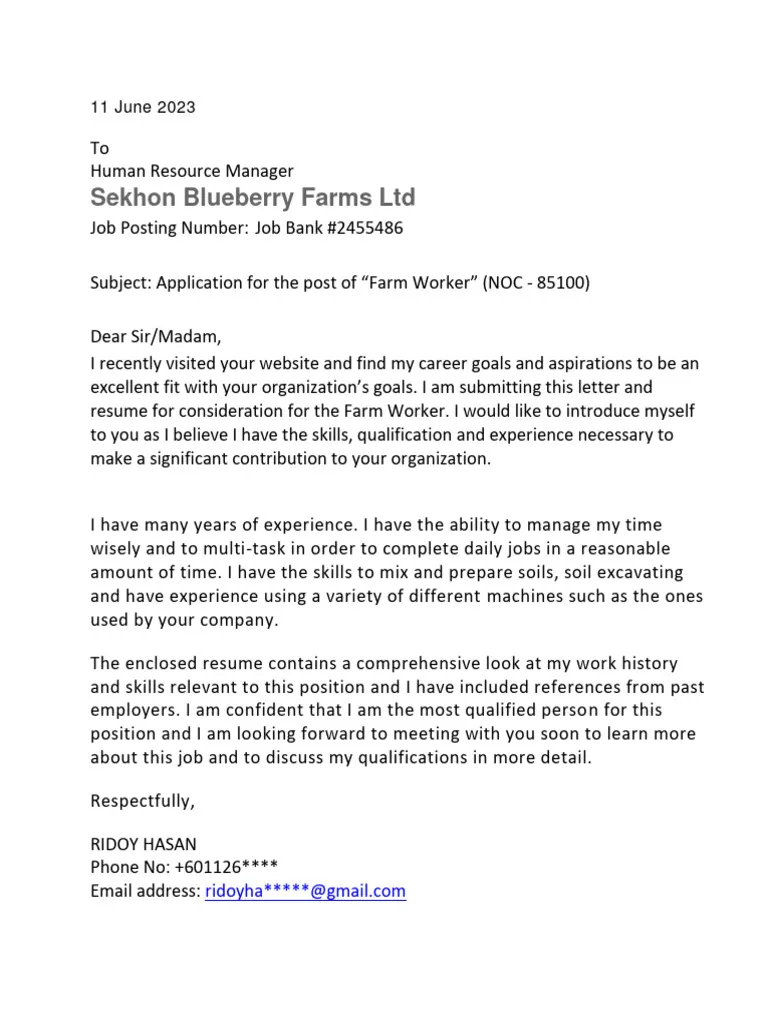 35430 farming cover letter importance