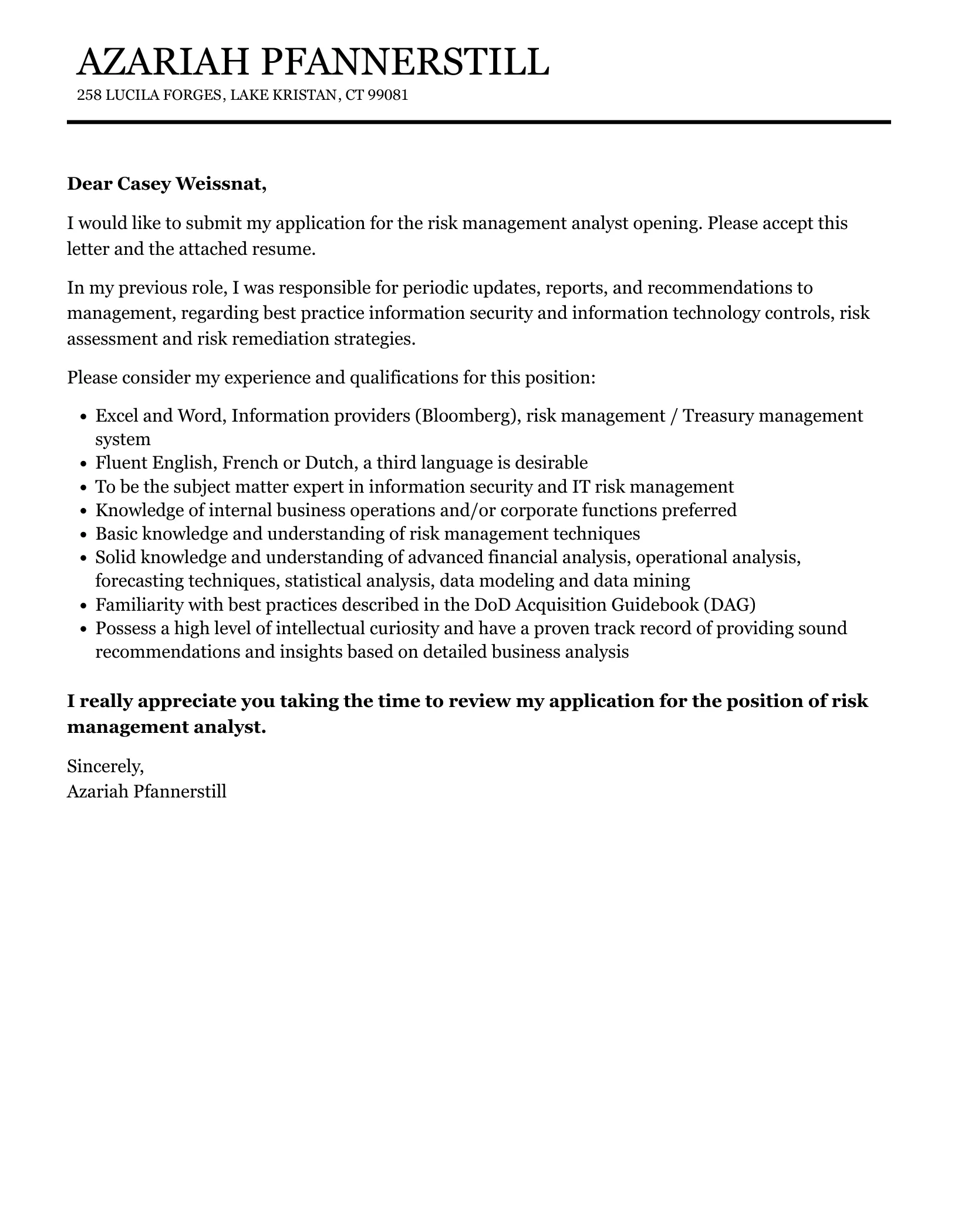 35431 skills and experience