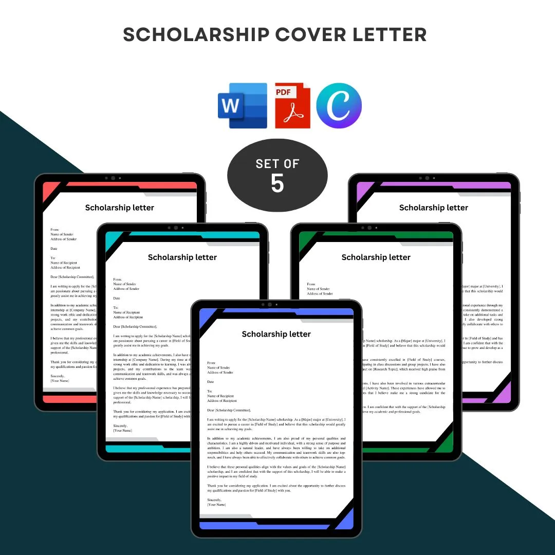 35434 scholarship cover letter qualifications