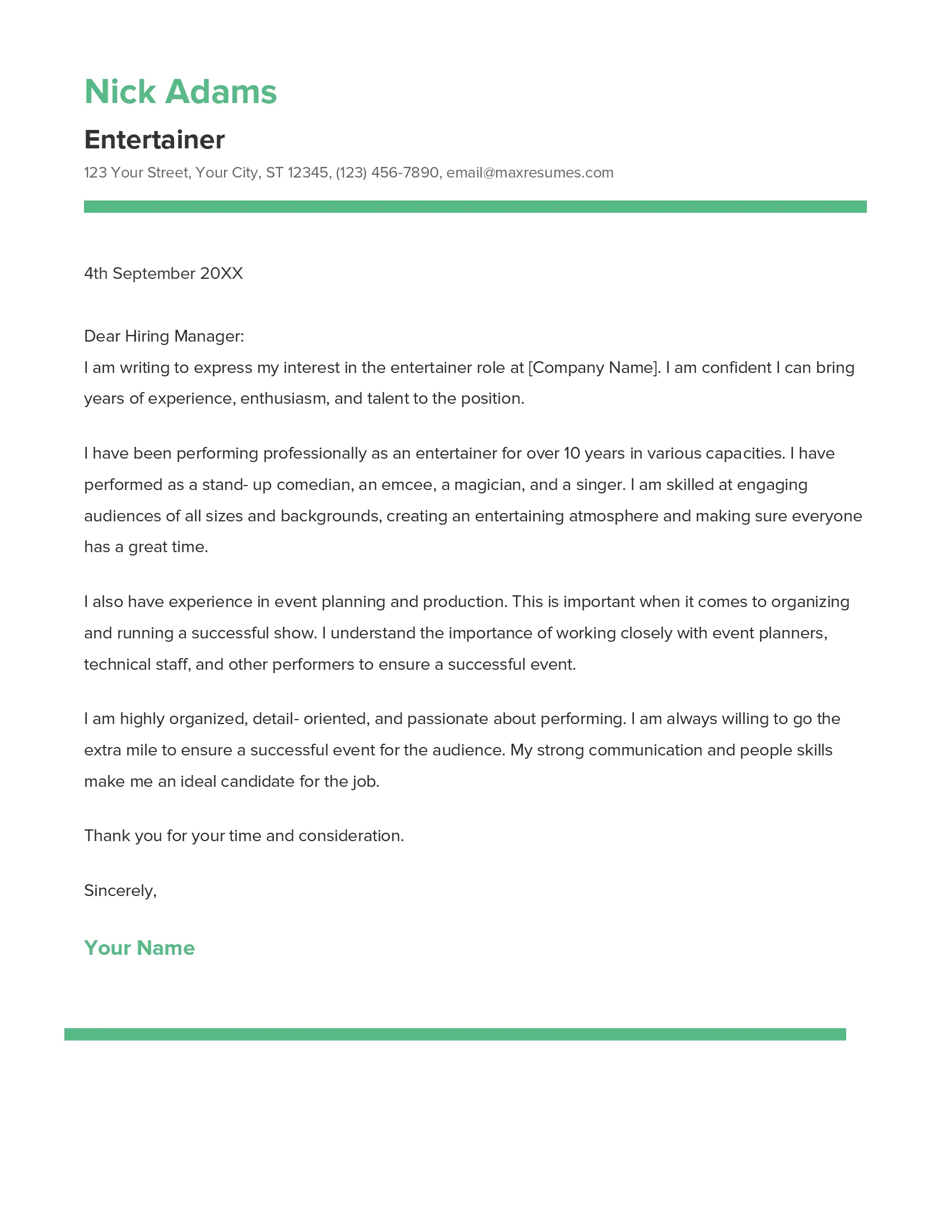 35438 cover letter music industry mistakes