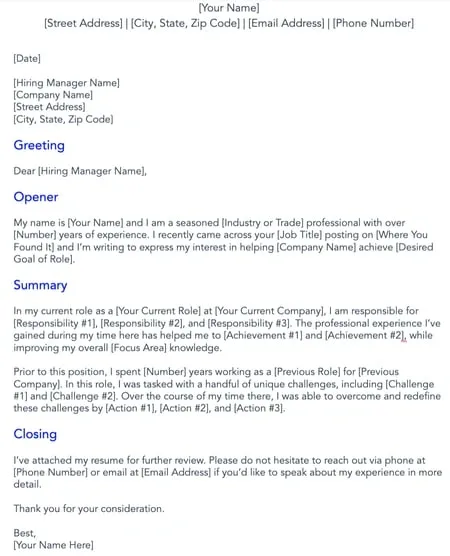 35445 skills experience