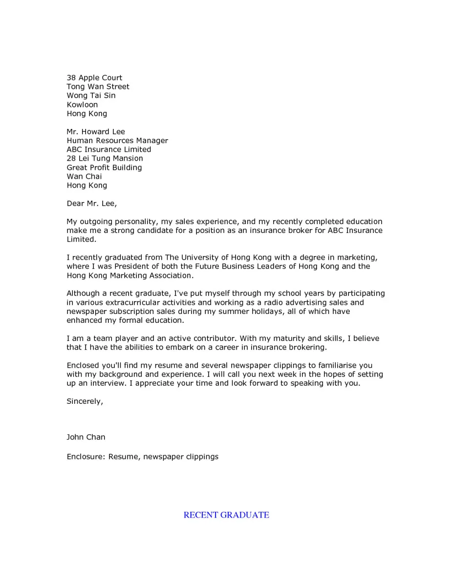 35448 cover letter recent graduate 5