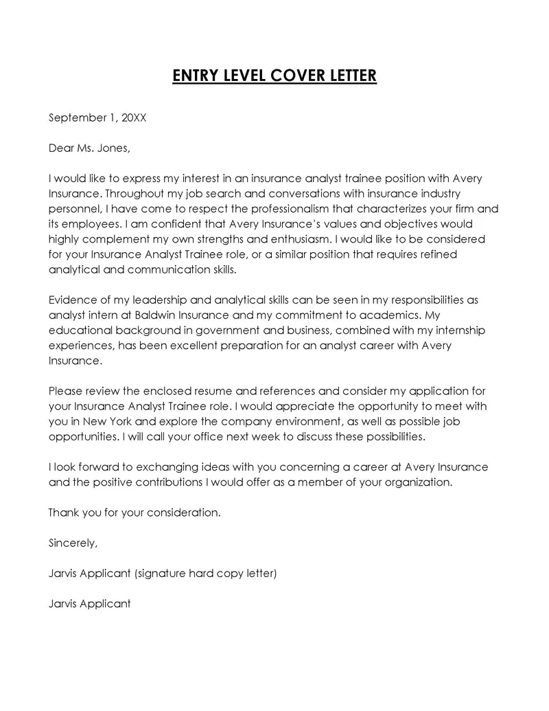 35464 highlighting skills cover letter