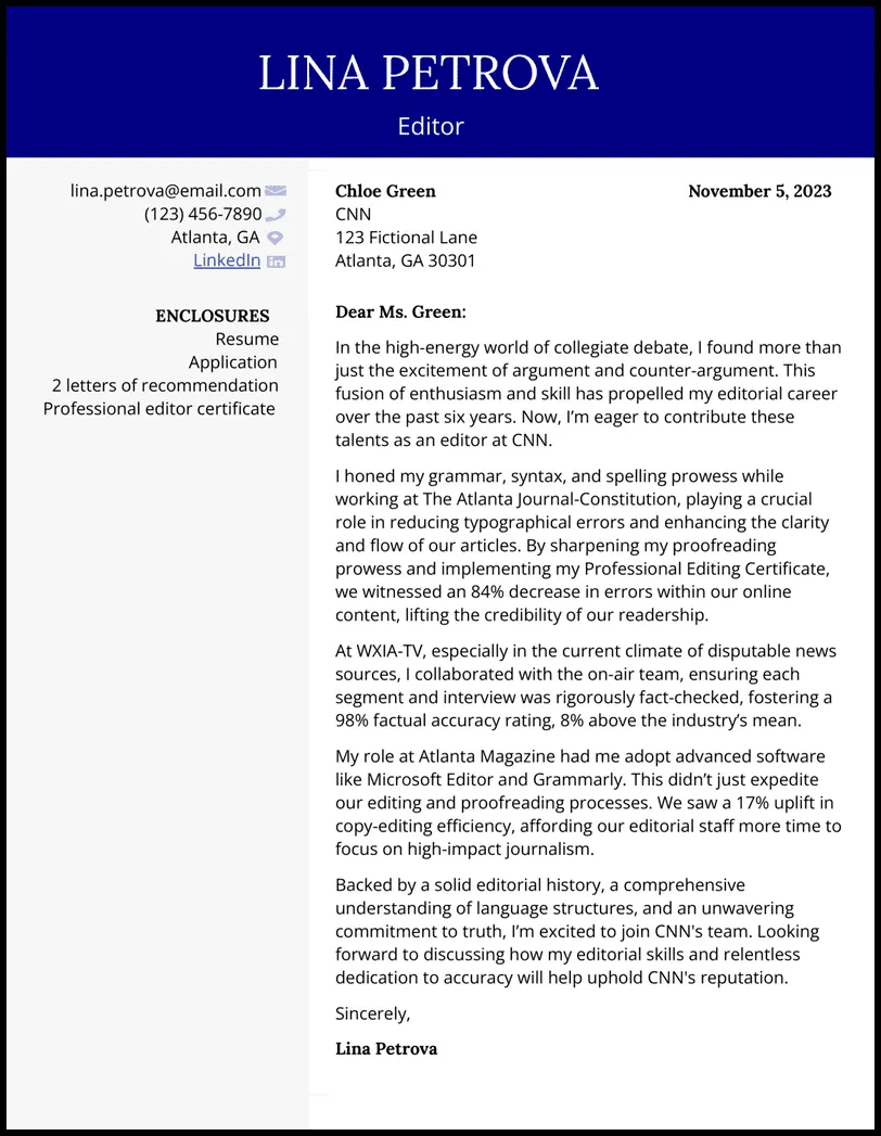 35475 cover letter formatting