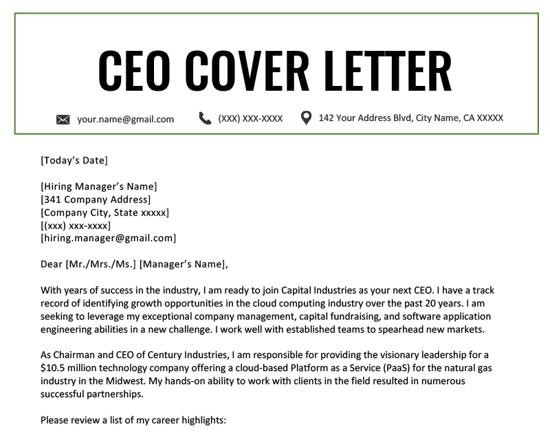 35478 ceo cover letter example